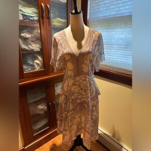 BCBGMaxAzria Elegant Black and Beige Dress